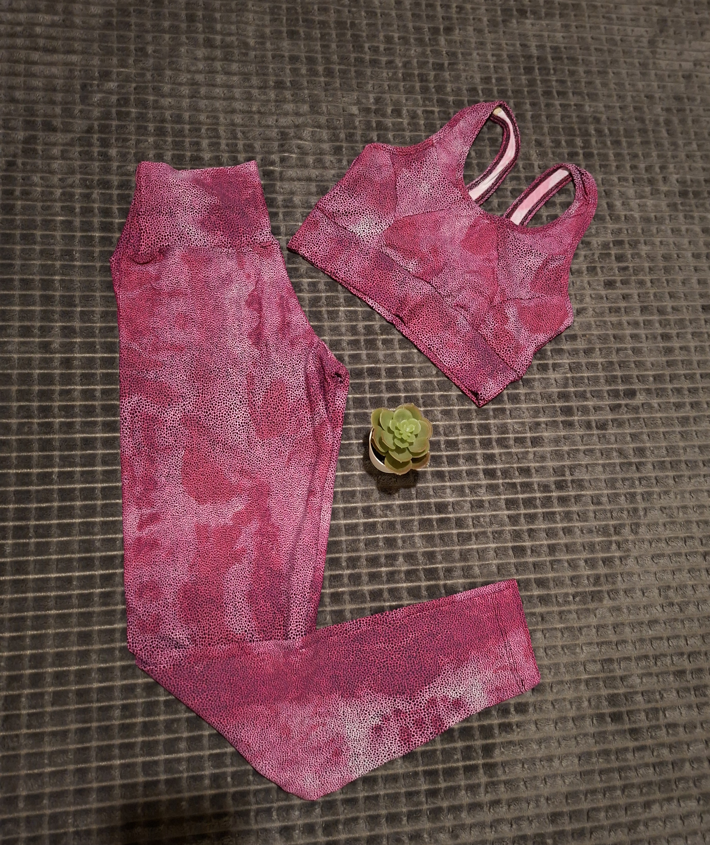 Conjunto Cós Básico Poliamida Oncinha Rosa