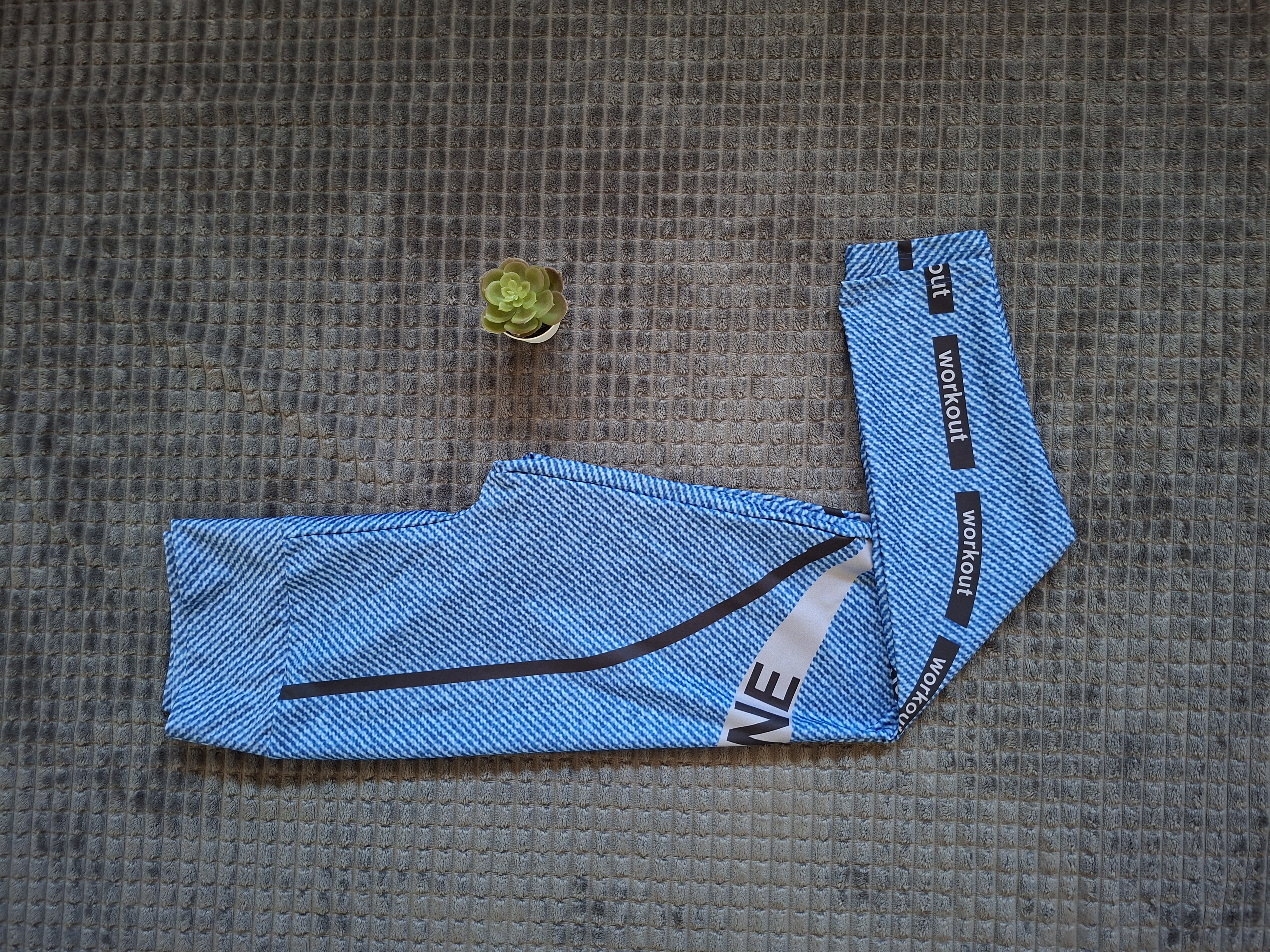 Calça Estampada Jeans